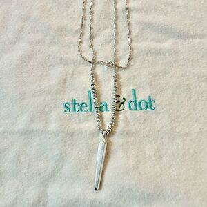 Stella & Dot Silver Pendant Necklace